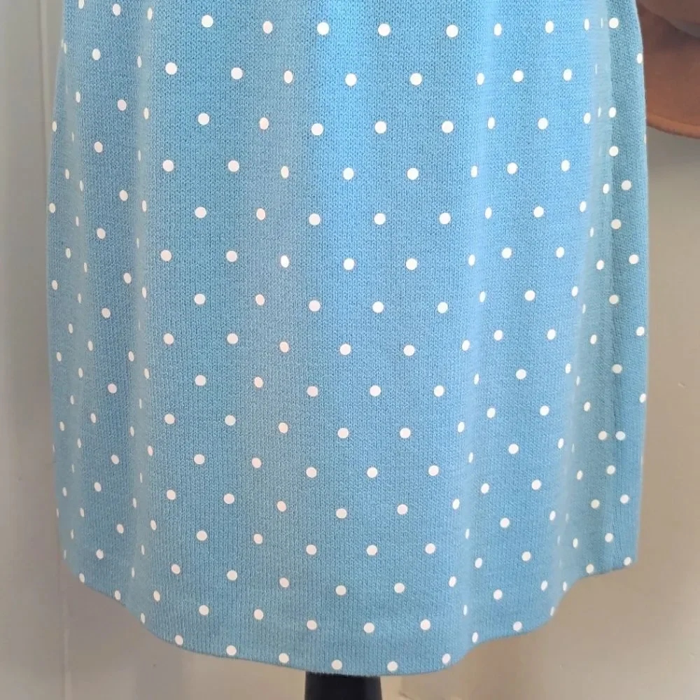 St. John Collection 6 Dot Skirt Maximalist Retro Glam Quiet Luxury Playful Chic - Picture 4 of 8